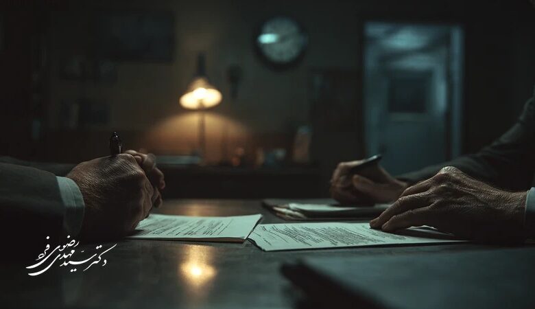 گفت‌وگوی حقوقی میان وکیل و طرف پرونده بر سر متن مستندات؛ اهمیت دقت در کلمات و ثبت روایت در فرآیند دادرسی