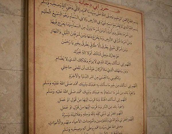 حرز ابی دجانه چیست